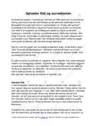 Salvador Dalí og surrealismen