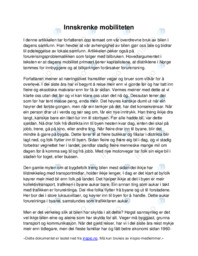 Innskrenke mobiliteten | Thomas Vermes