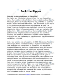 Jack the Ripper