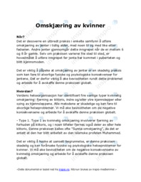 Omskjæring av kvinner