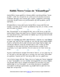 Halldis Moren Vesaas sin “Einsamflygar”