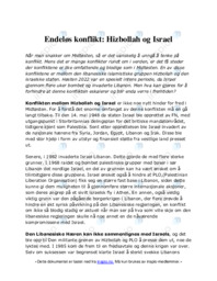 Endeløs konflikt: Hizbollah og Israel