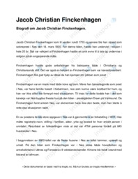 Jacob christian finckenhagen