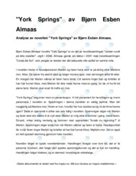 “York Springs” av Bjørn Esben Almaas