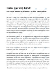 Onani gjør deg blind!