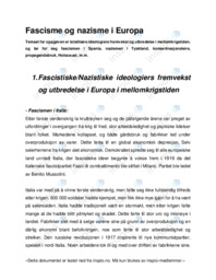Fascisme og nazisme i Europa