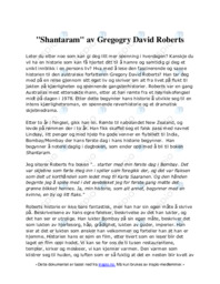 “Shantaram” av Gregogry David Roberts