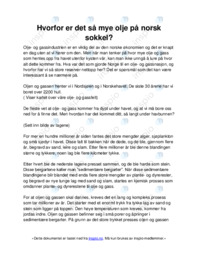 Hvorfor er det så mye olje på norsk sokkel