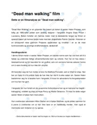 “Dead man walking” film