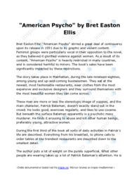 American Psycho | Bret Easton Ellis