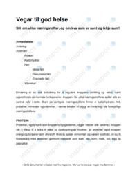 Vegar til god helse
