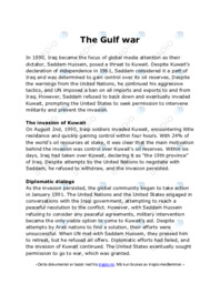 The Gulf war