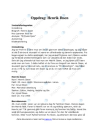 Oppdrag Henrik Ibsen