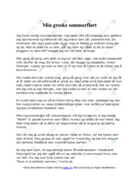 Min greske sommerflørt