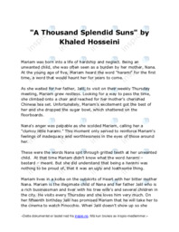 “A Thousand Splendid Suns” | Khaled Hosseini