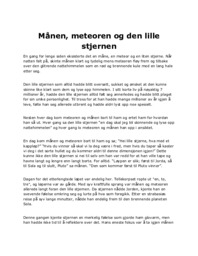 Månen, meteoren og den lille stjernen