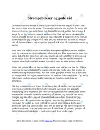 Strømpebukser og gode råd