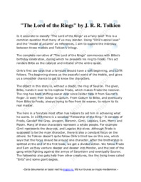 “The Lord of the Rings” by J. R. R. Tolkien