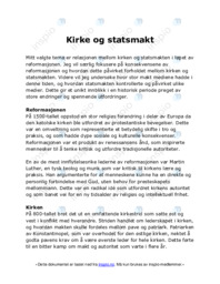 Kirke og statsmakt