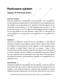 Parkinsons sykdom