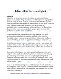 Islam | ikke bare elendighet