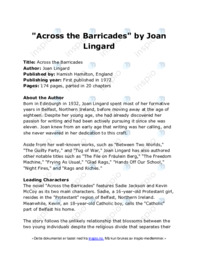 Across the Barricades by Joan Lingard