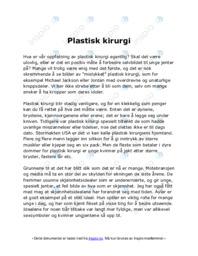 Plastisk kirurgi