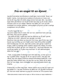 Fra en engel til en djevel