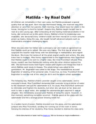 Matilda | by Roal Dahl