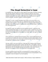 The Dead Detective’s Case