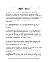 Barn i sorg