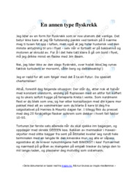 En annen type flyskrekk