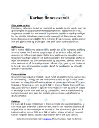 Karbon finnes overalt