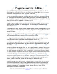 Fuglene svever i luften