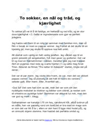 To sokker, en nål og tråd, og kjærlighet