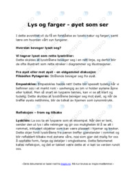 Lys og farger | øyet som ser Lys og farger | øyet som ser