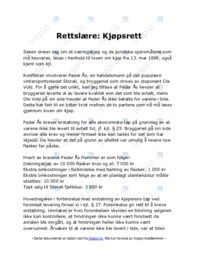 Rettslære Kjøpsrett
