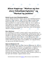 Den store kjærligheten til fotball og Markus og jentene