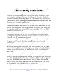 Christian og innbruddet