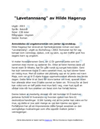 Løvetannsang av Hilde Hagerup