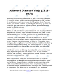 Aasmund Olavsson Vinje (1818-1870)