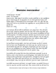 Slemme mennesker