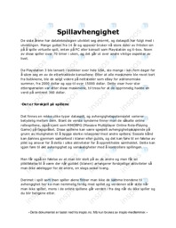 Spillavhengighet