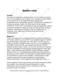 Gothic rock