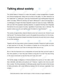 Talking about society