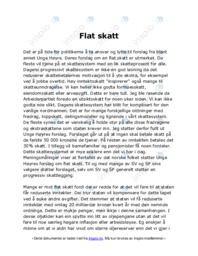 Flat skatt