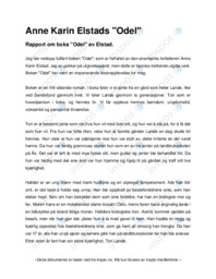 Anne Karin Elstads Odel