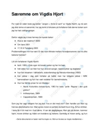 Særemne om Vigdis Hjort