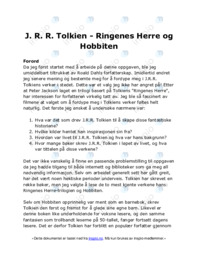 J. R. R. Tolkien | Ringenes Herre og Hobbiten