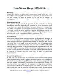 Hans Nielsen Hauge (1771-1824)